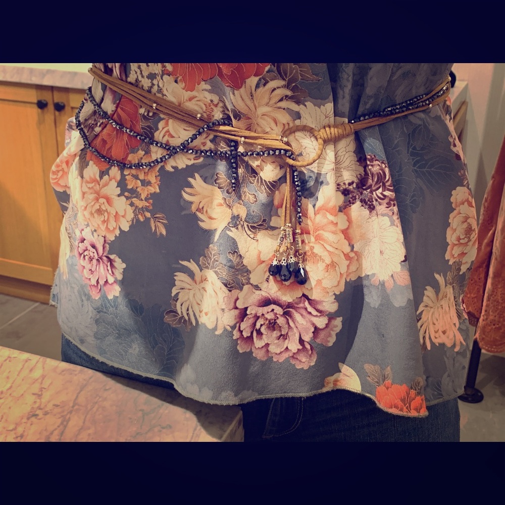 Versatile Leather & Bead Accessory - image 3